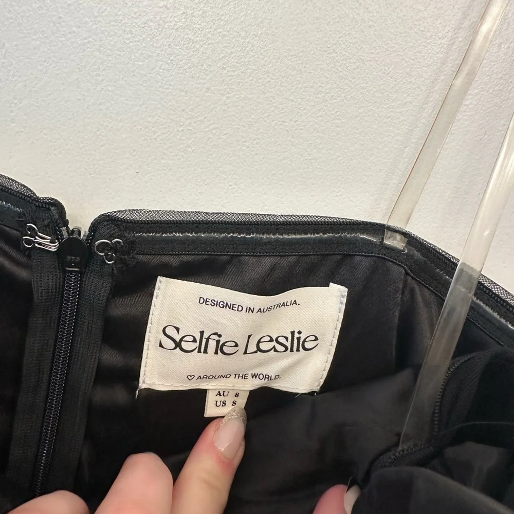 Selfie Leslie Black Mini Dress - Picture 6 of 6